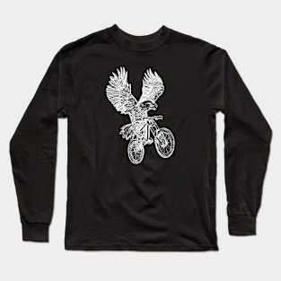 SEEMBO Eagle Cycling Bicycle Bicycling Biker Biking Fun Bike Long Sleeve T-Shirt